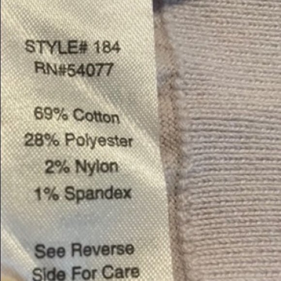 CAbi 184 S Lilac Lace Yoke Cotton Blend Cardigan Sweater - Picture 5 of 5